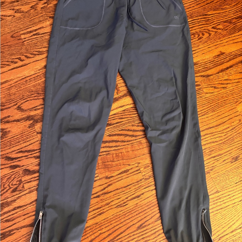 Albion Women's Charcoal Joggers with Zipper Detail